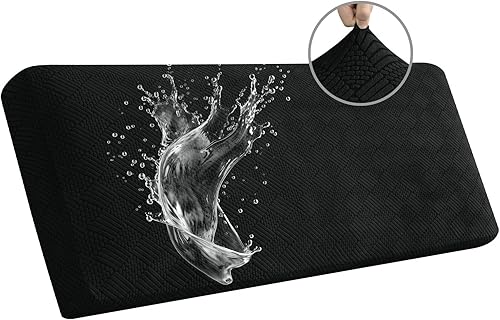 Miniatura 12 de Easy-Going Fundas de cojín impermeables para sofás y sofás, funda de asiento de sofá de jacquard elástica de repuesto para perros, mascotas y niños,