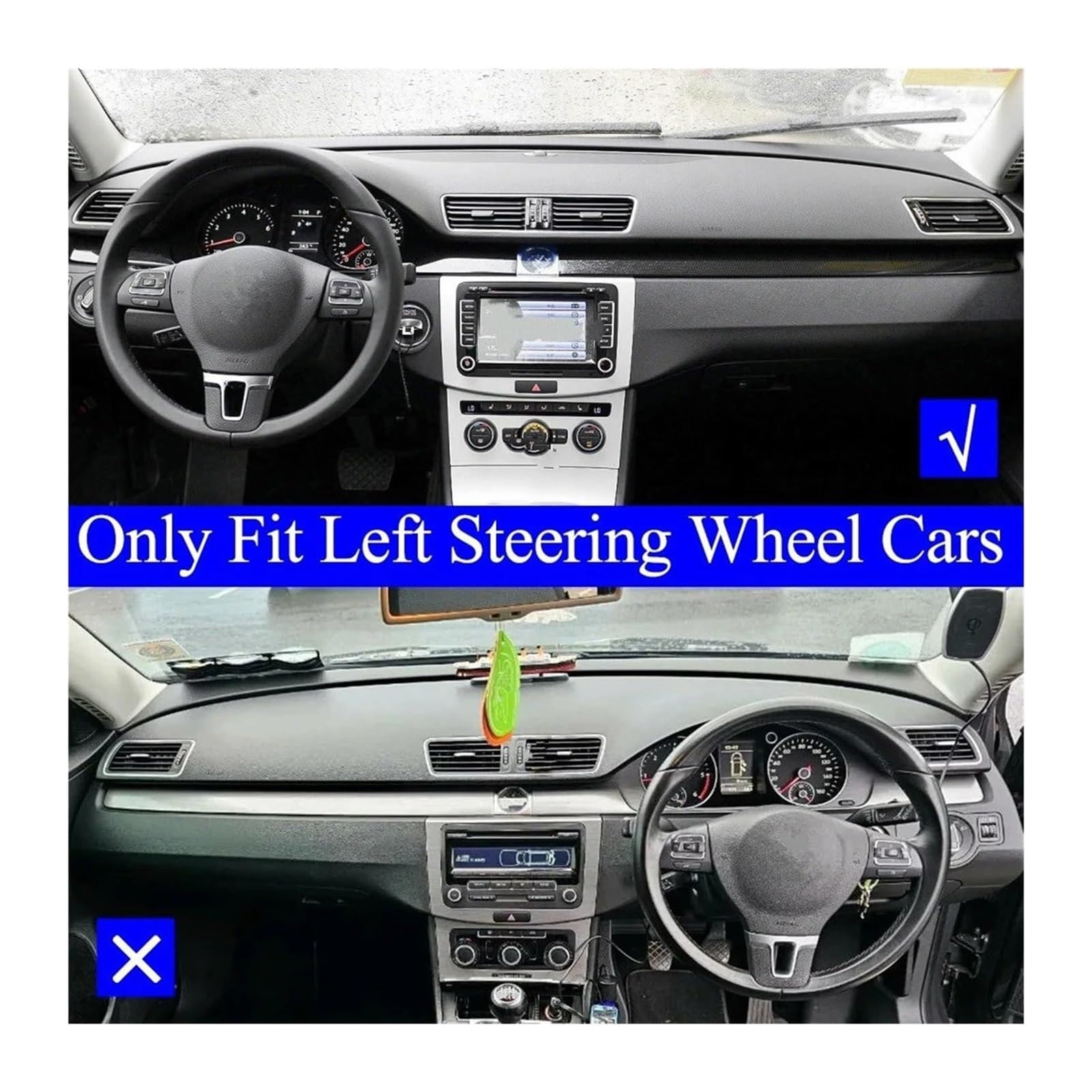 Auto Aria condizionata Ventilazione Per VW Per p&assat B6 B7 CC R36 2006-2014 Griglia Auto Nera Per Bocchetta Di Ventilazione Centrale Sinistra/destra Dell'aria Condizionata(Piano Central)