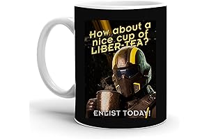 11oz Ceramic Helldivers Cold Hot Coffee Tea Cup