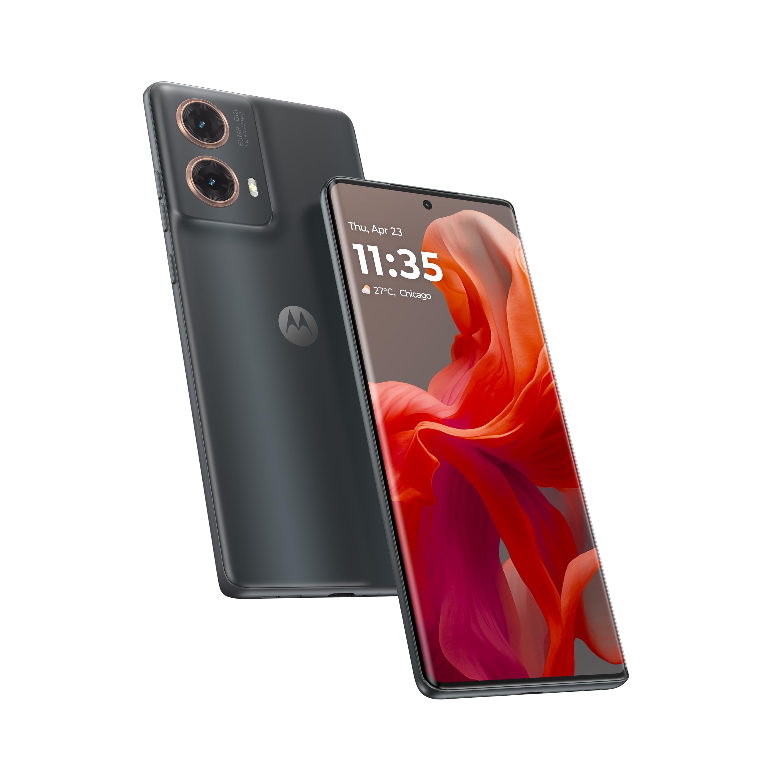 motorolaG85 5G Smartphone | 12GB RAM + 256GB Storage | 6.67" 120Hz P-OLED Display | 50MP OIS Dual Camera | 5000mAh Battery | Android 14 | Dual SIM + eSIM (Urban Grey)