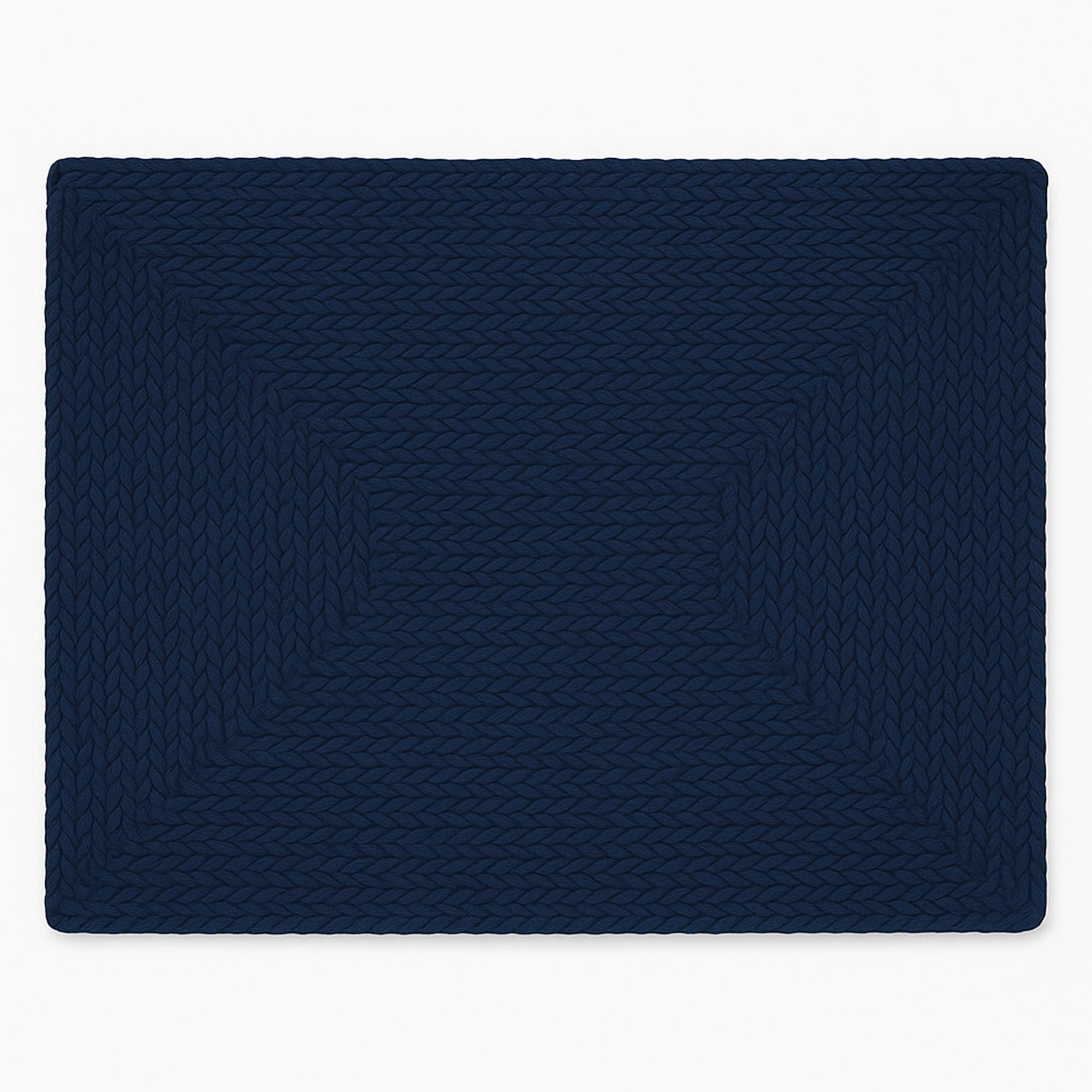 RAJRANG Area rug-Jute (Navy Blue, 60 x 91- Rectangle), 60 x 91 cm (Rectangular)