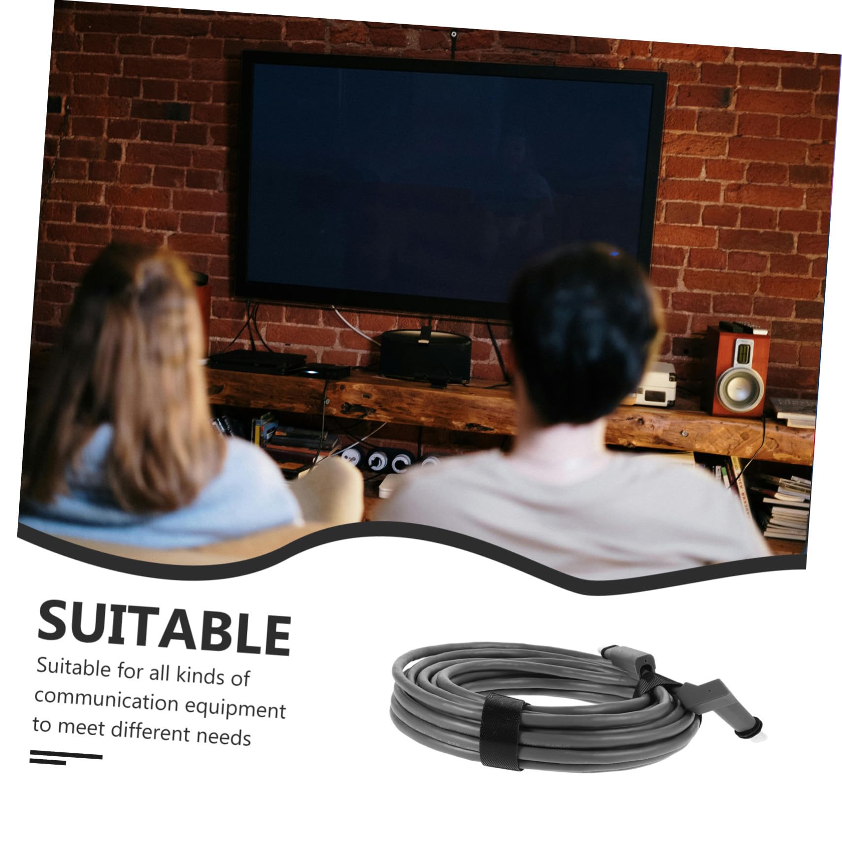 Housoutil Câble Extension Réseau pour Appareils de Communication Rallonge de Câble Réseau Connexion Stable et Facile à Installer