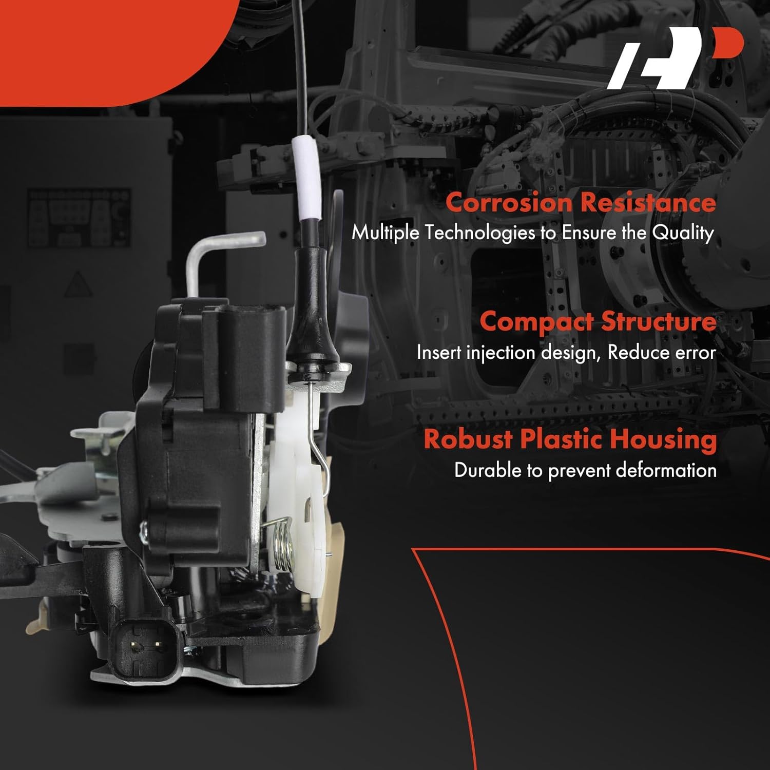 A-Premium Upper Rear Tailgate Lock Actuator Motor Compatible with 2018-2023 Ford Transit-150, Transit-250, Transit-350