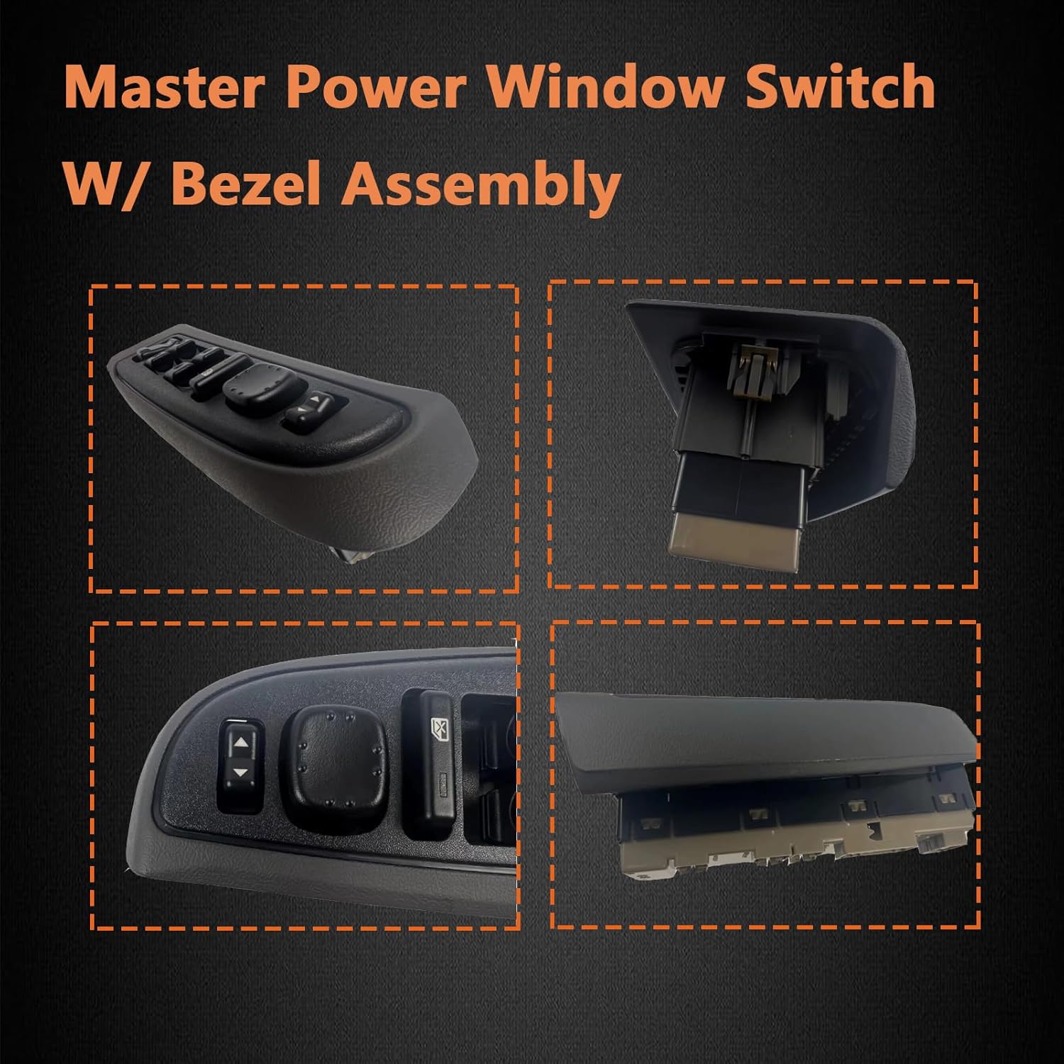 15883323 Driver Side Power Master Window Switch w/Bezel and Door Lock w/o Folding Mirrors 901-075 for Avalanche Tahoe Suburban Yukon Escalade 2003-2006 for Sierra Silverado 2003-2007 2008#DWS220
