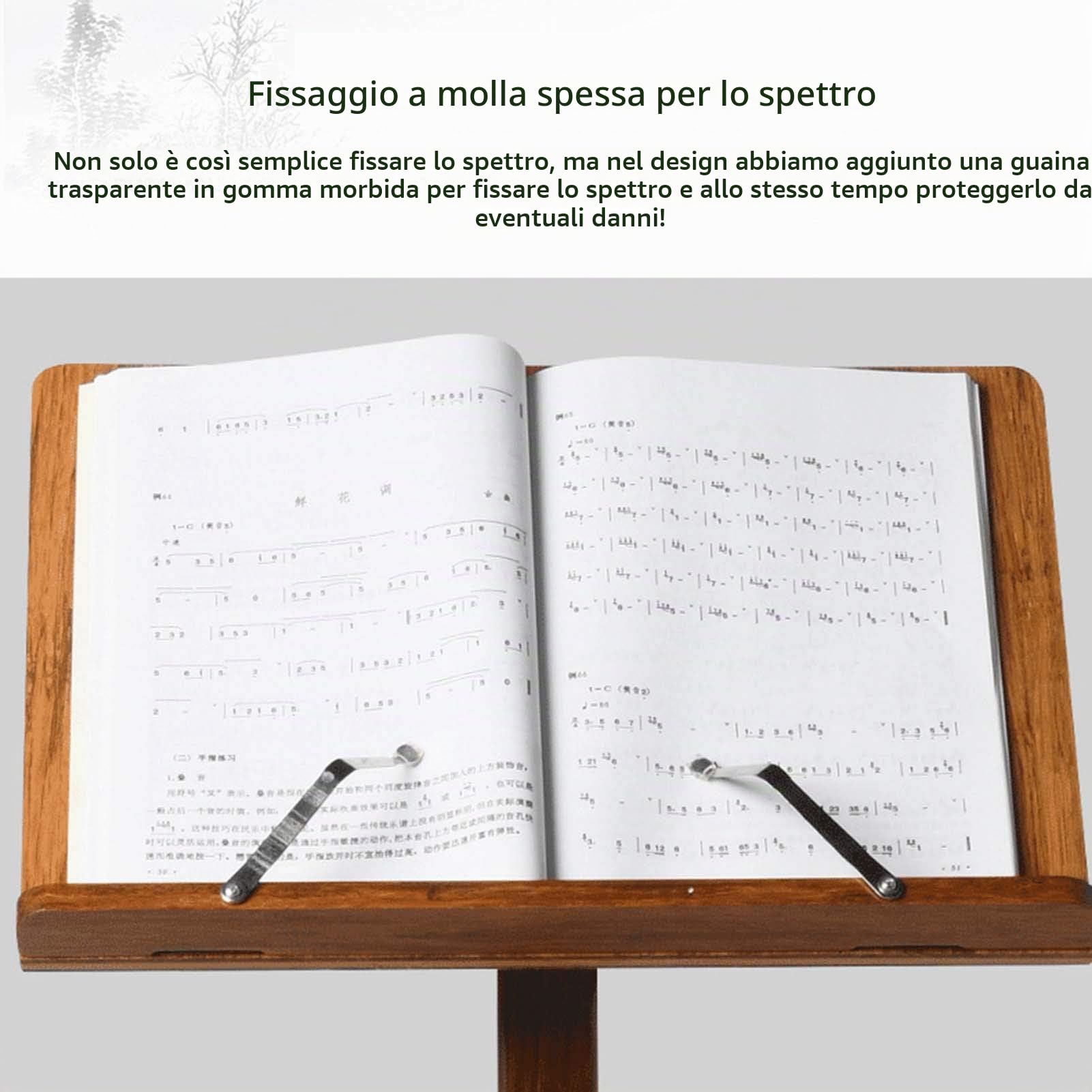 Leggio Musicale, Podio Professionale In Legno Con Altezza Regolabile E Supporto Musicale Portatile Robusto E Leggero Per Prestazioni Di Strumenti Musicali Violino Per Chitarra In Legno Massello(A)