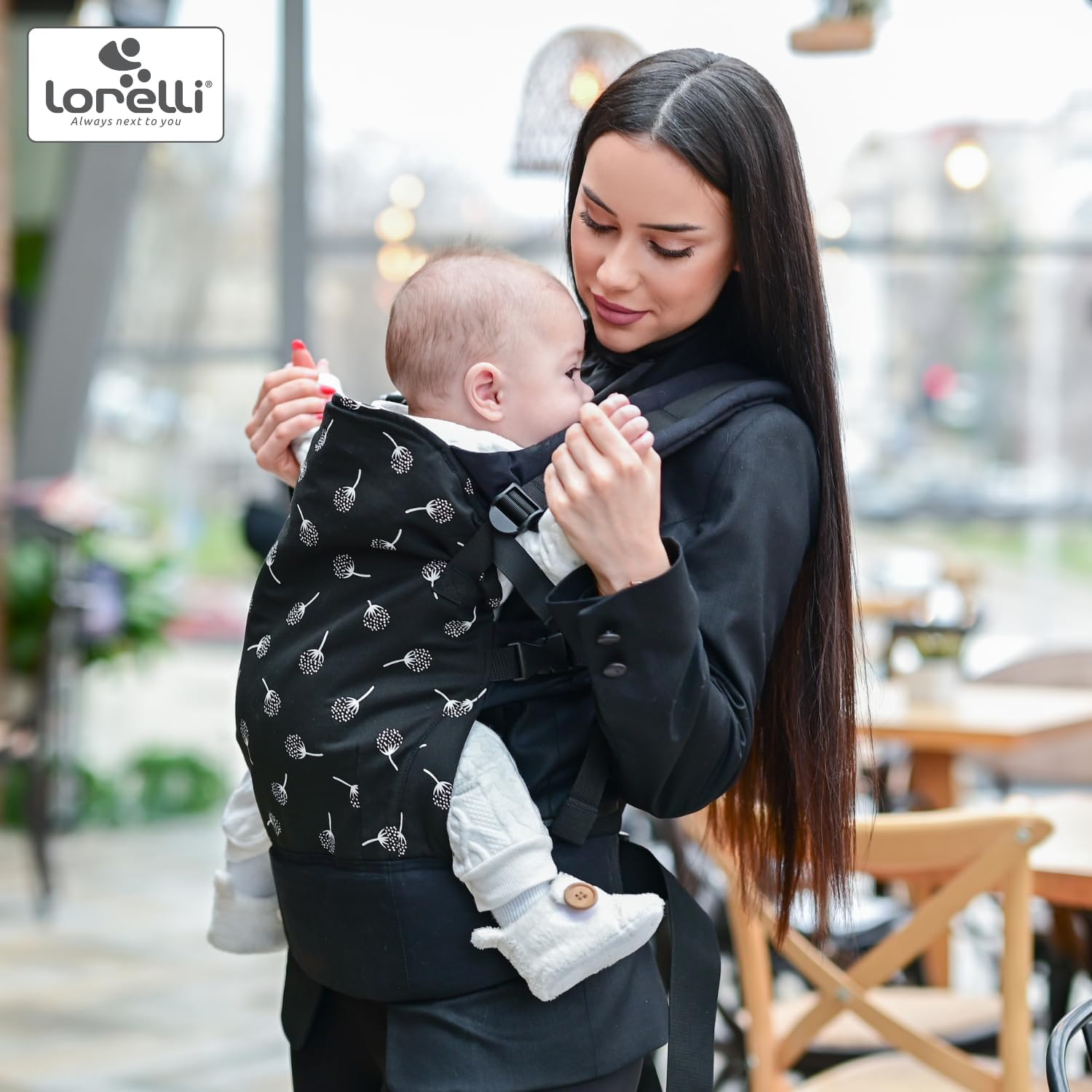 Lorelli Bertoni Wally Baby Carrier front carry facing in