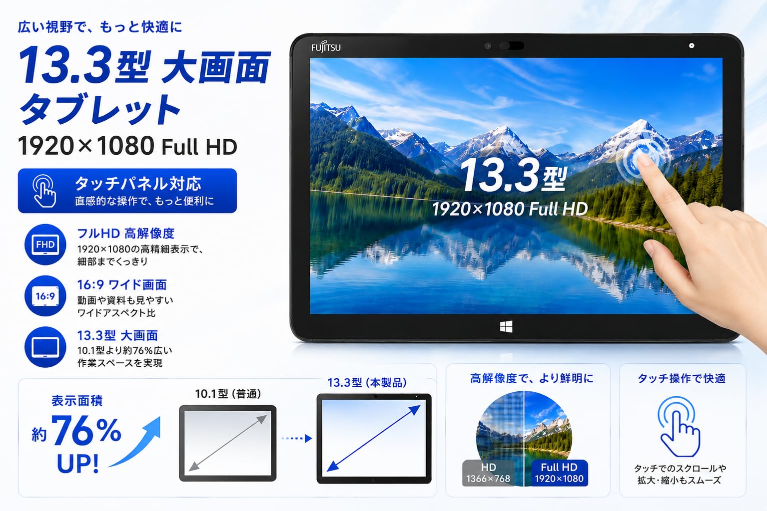 Amazon.co.jp: 【整備済み品】 FMV 富士通 ARROWS TabQ7310 タブレット