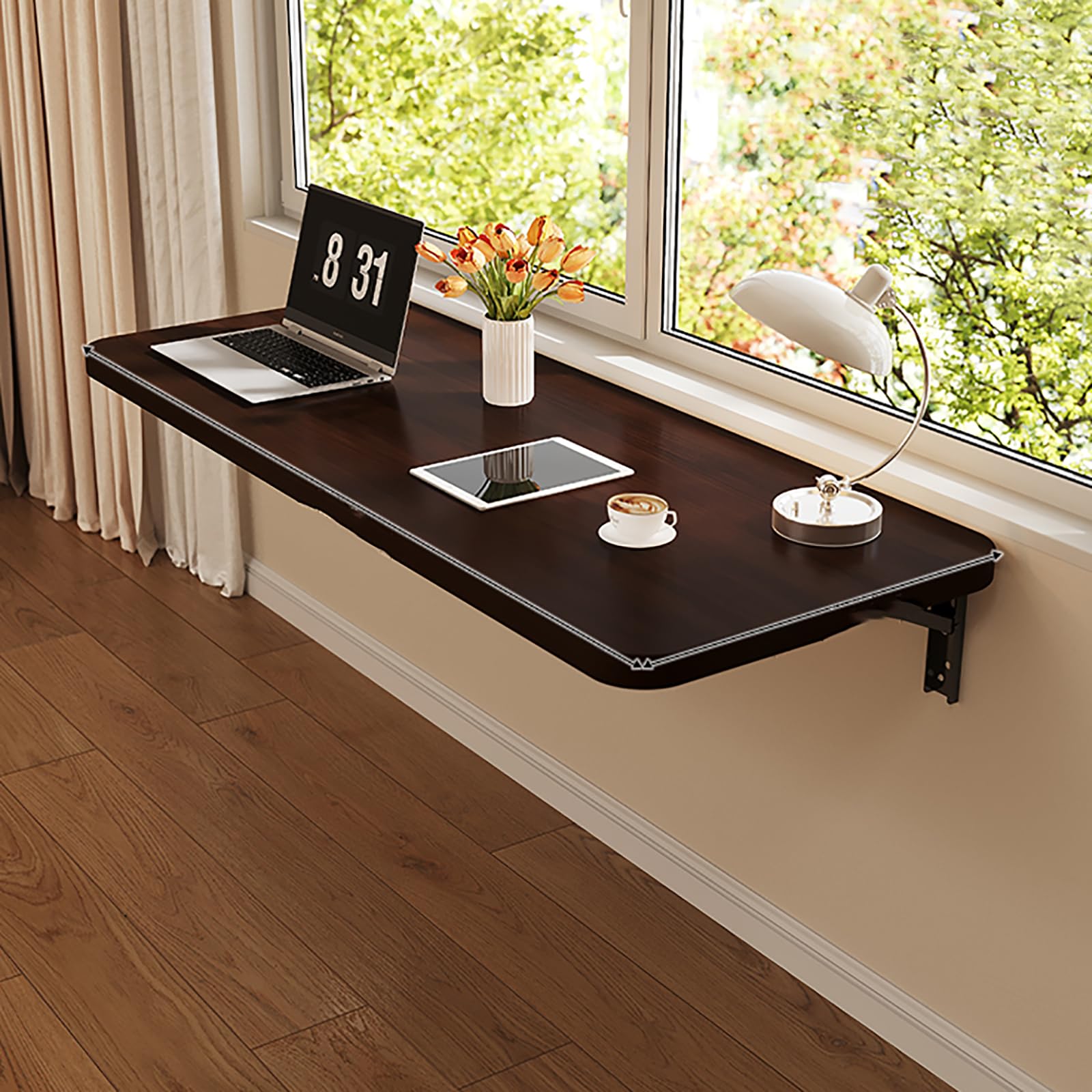 Table de cuisine pliable et bureau mural gain de place