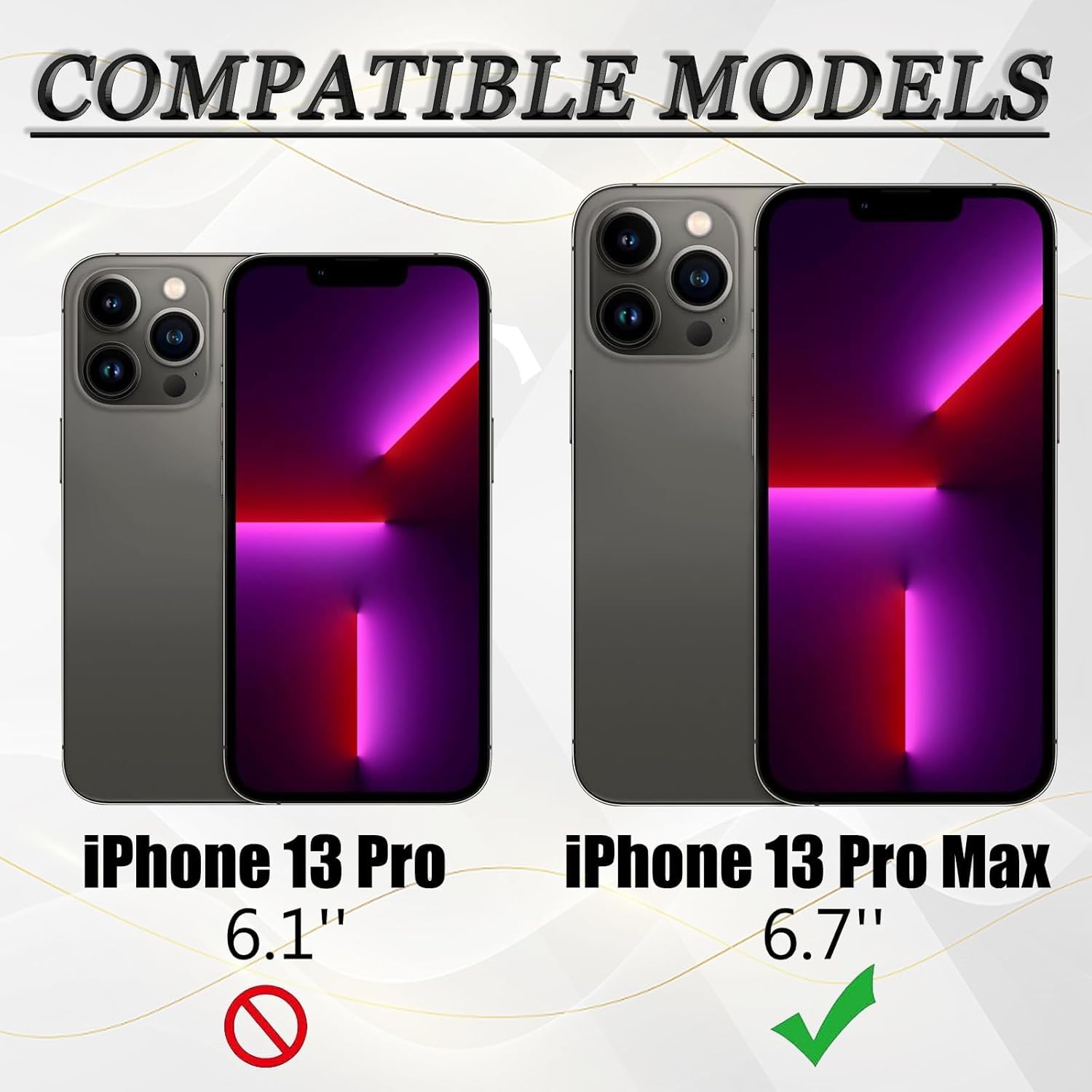13 Pro Max Vitre arrière de Rechange pour iPhone 13 Pro Max avec kit d'outils de réparation(Graphite)
