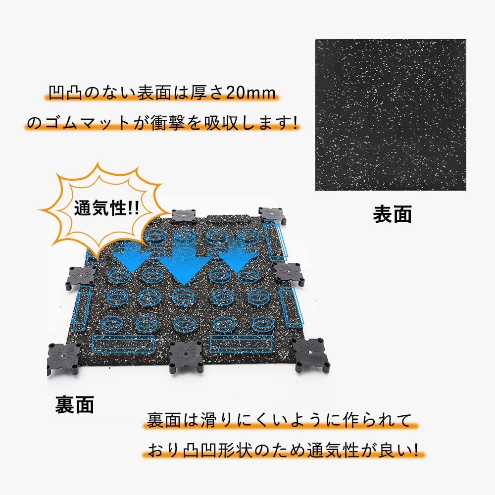 Amazon.co.jp: Syougen ジムマット ゴムマット フロアマット 筋