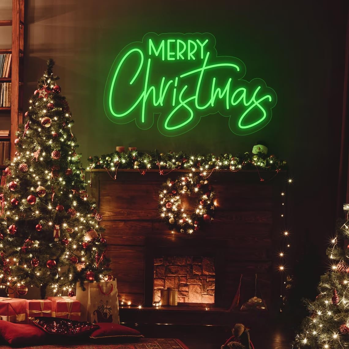 Merry Christmas Neon Sign, Custom Christmas LED Neon Light Home Wall Decor Garden Bar Holiday Event Party Decor