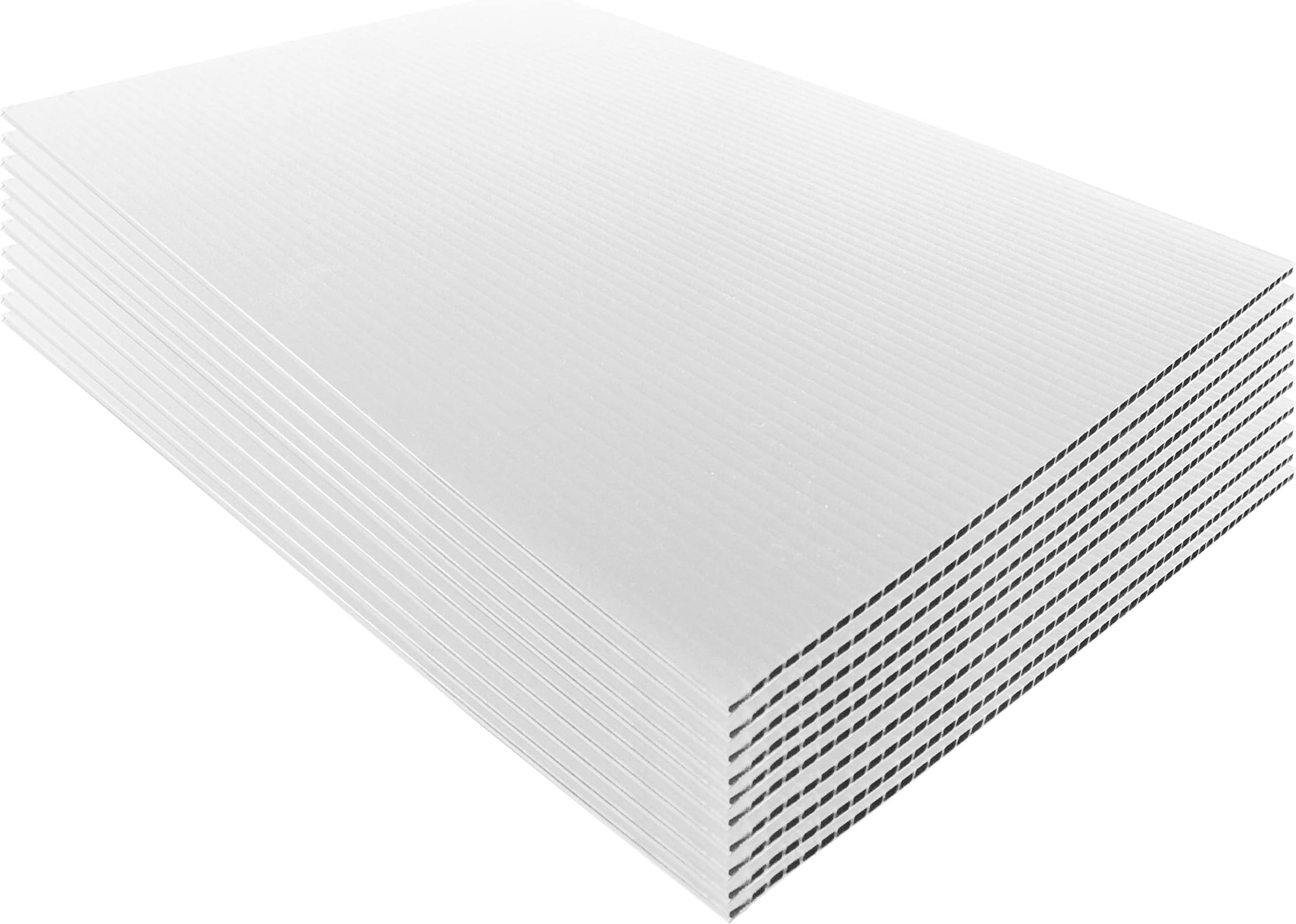 24x24 4mm Corrugated Plastic Sheets 5 Pack White Lightweight, Blank Boards Double Sided for Lawn Signs, Garage Sales and Real Estate.Various Sizes, Colors WholesaleArtsFrames-com Ships from Florida