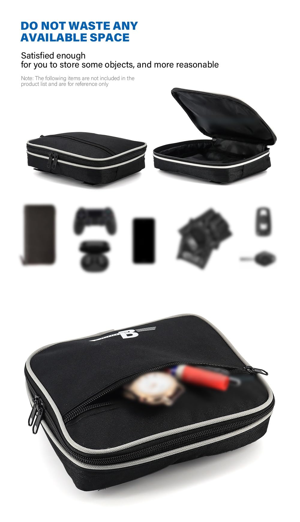 Sac De Rangement Étanche pour Guidon Moto, À Outils Voyage pour K1600B K 1600 B K1600 Grand America GA