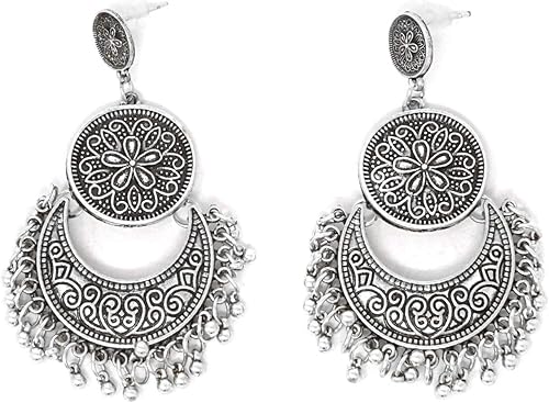 Vista 7 de Honbay Pendientes de moda bohemia, estilo nacional, retro, aretes colgantes gitanos