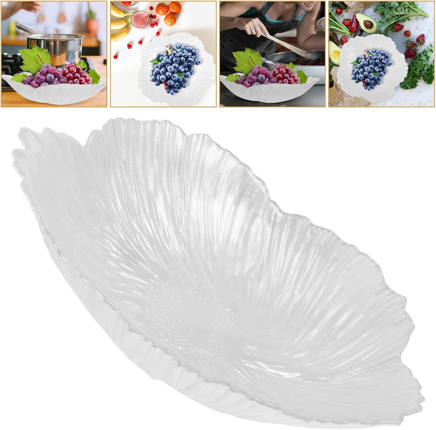 Ipetboom Glass Candy Tray Decorative Snack Container and Delicate Shape with Smooth Texture and Elegant Presentation and Household Fruit Plate for Table Serving