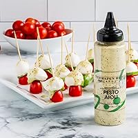 Vista 3 de Terrapin Ridge Farms Pesto Aioli Salsa para adornar Una botella exprimible de 12.5 onzas