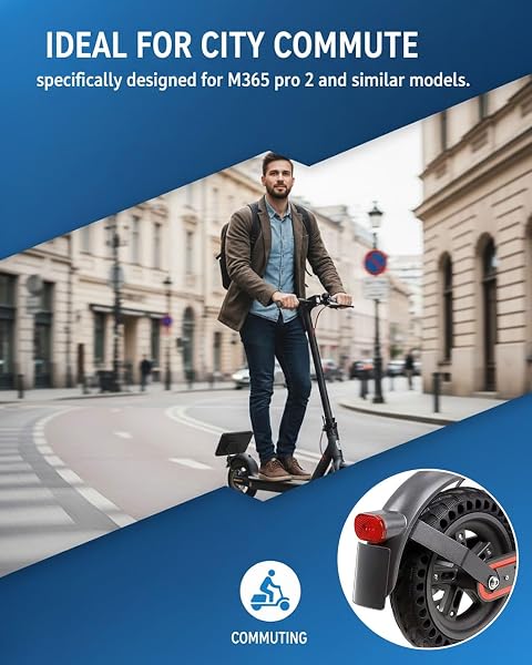 Portatarga per Scooter Elettrico con Viti - Compatibile con M365 Pro 2,Accessori per monopattino elettrico - Nero - 5