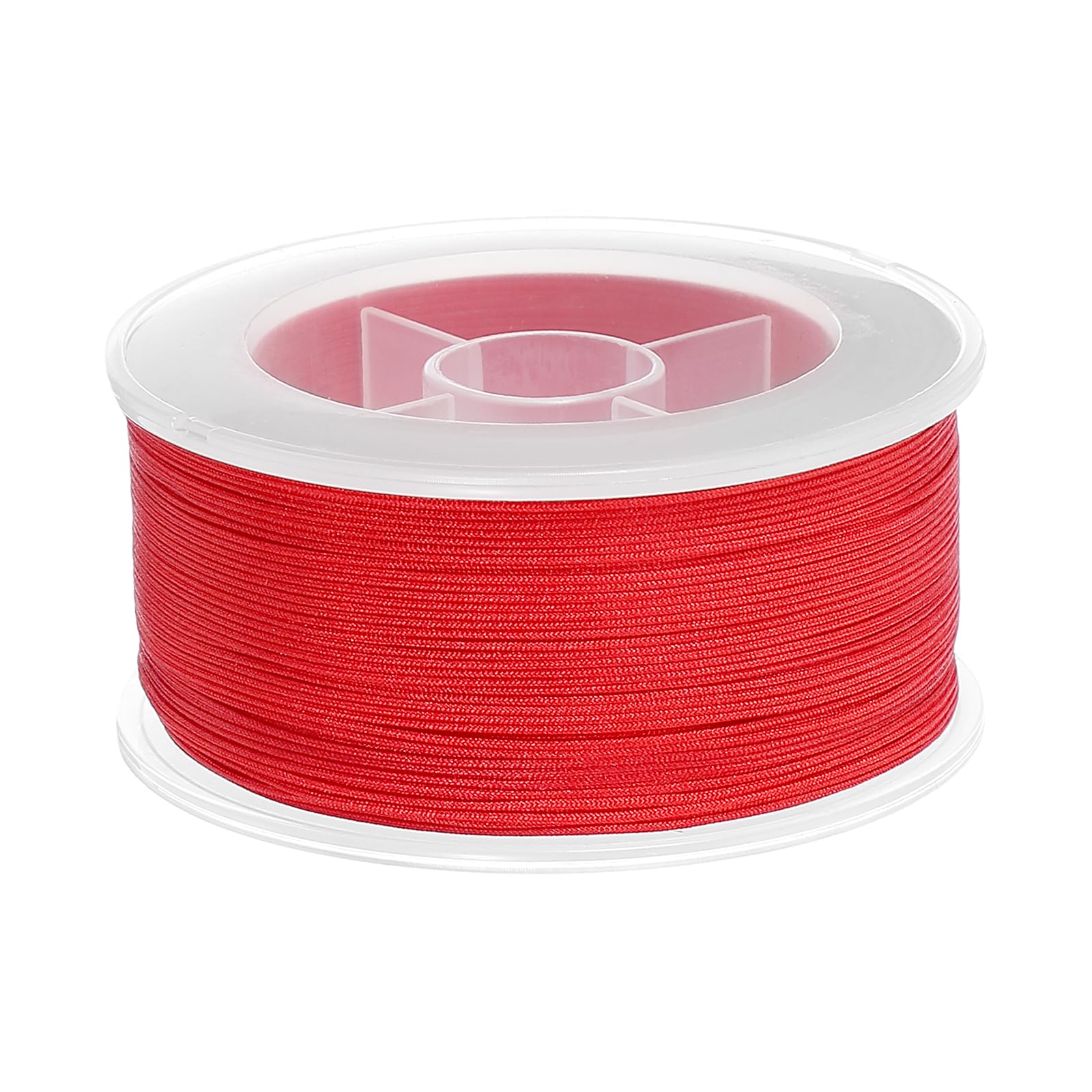 Fil à bracelet en nylon rouge 109 verges pour créer vos bijoux et carillons de jardin