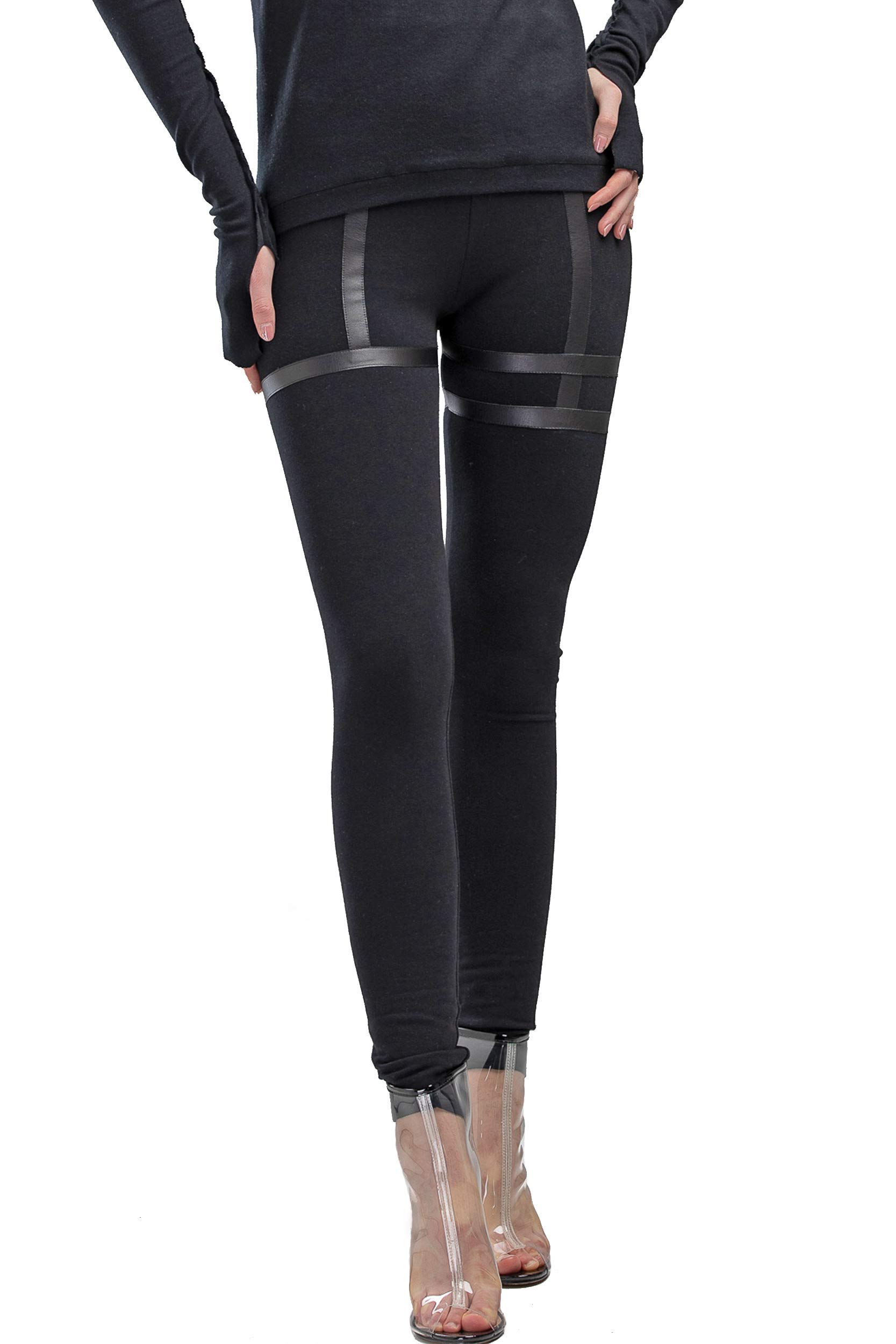 MDNT45 Black Women Leggings