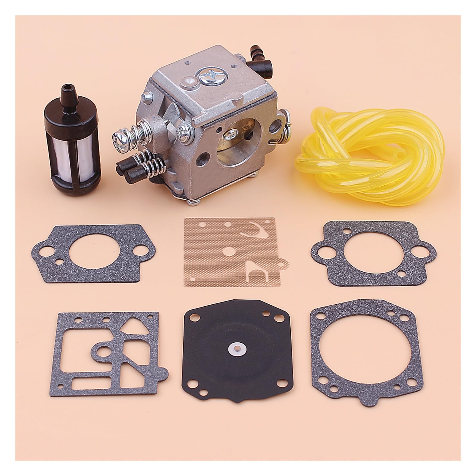 Carburador for motosierra 6200 62cc línea de filtro de combustible Kit de reparación de carburador for Motosierra motosierra repuestos herramientas de jardín