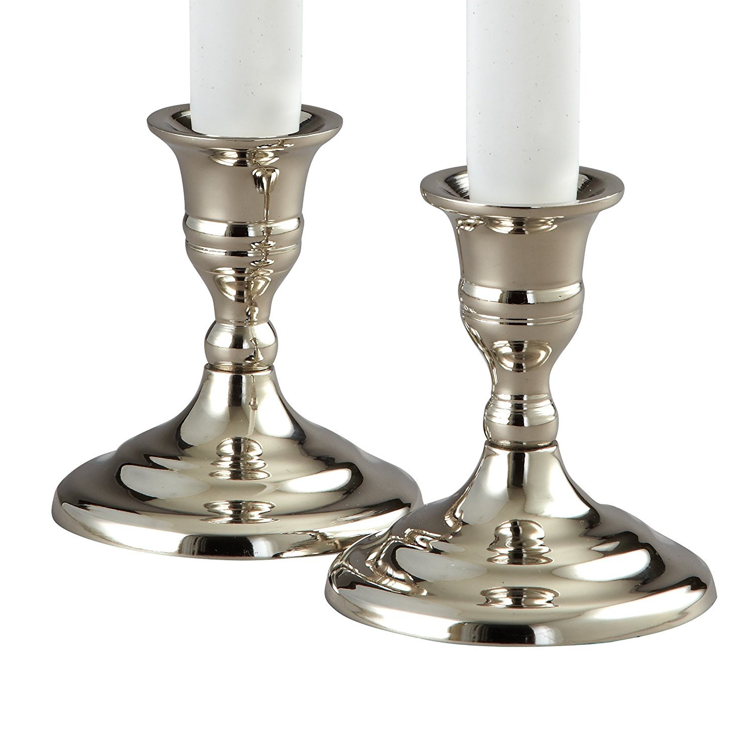 Elegance 72747 Hampton Pair of Candlesticks, 3.5