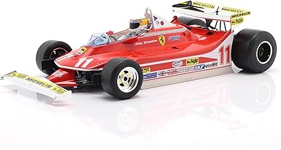 OPO 10 - Coche de Fórmula 1 Compatible con Jody Scheckter Ferrari 312T4#11 Campeón del Mundo de Fórmula 1 GP de Mónaco 1979 Escala 1/18 Bburago 18-01545