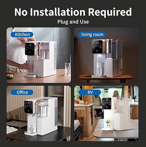 Miniatura 6 de TOKIT Filtro de agua de ósmosis inversa T1, NSFANSI 58, sistema de filtro de agua RO para toda la casa con filtro alcalino de remineralización, sin