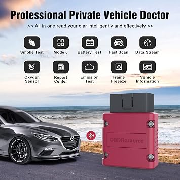 OBDResource OBD2 Scanner Bluetooth Auto Diagnostic Tool for iOS & Android