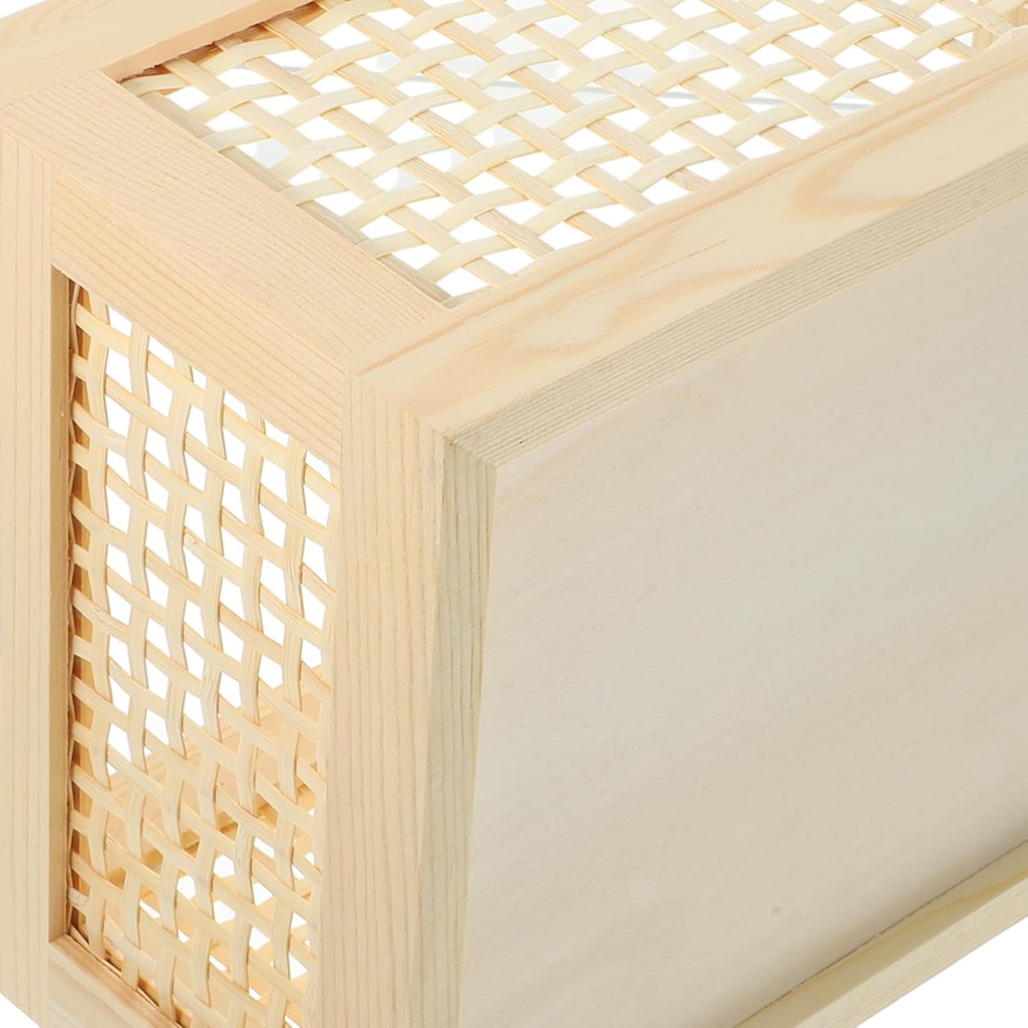 MAGICLULU Hollow Storage Basket Lids Woven Storage Tub for Office Supplies Condiments Sundry Container