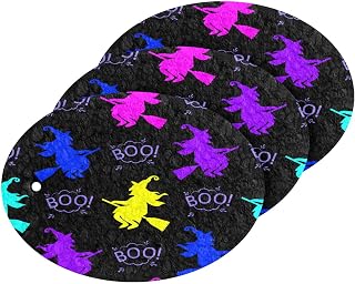 Halloween Kitchen Scrub Sponge Colorful Witch Hat Washing Dishes Cleaning Sponges Boo Non Scratch Sponge for Dish Countertops Sinks Floors Showers Tile Sinks 3 Pack