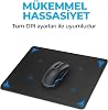 WONKEY OFFICE - Orta Boy Mouse Pad – Kaymaz Tabanlı Pürüzsüz Kumaş Yüzeyli Bilgisayar Mouse Altlığı, Ofis için Ergonomik Mouse Pad, Laptop ve PC Uyumlu (Orta Boy 27x23 cm)