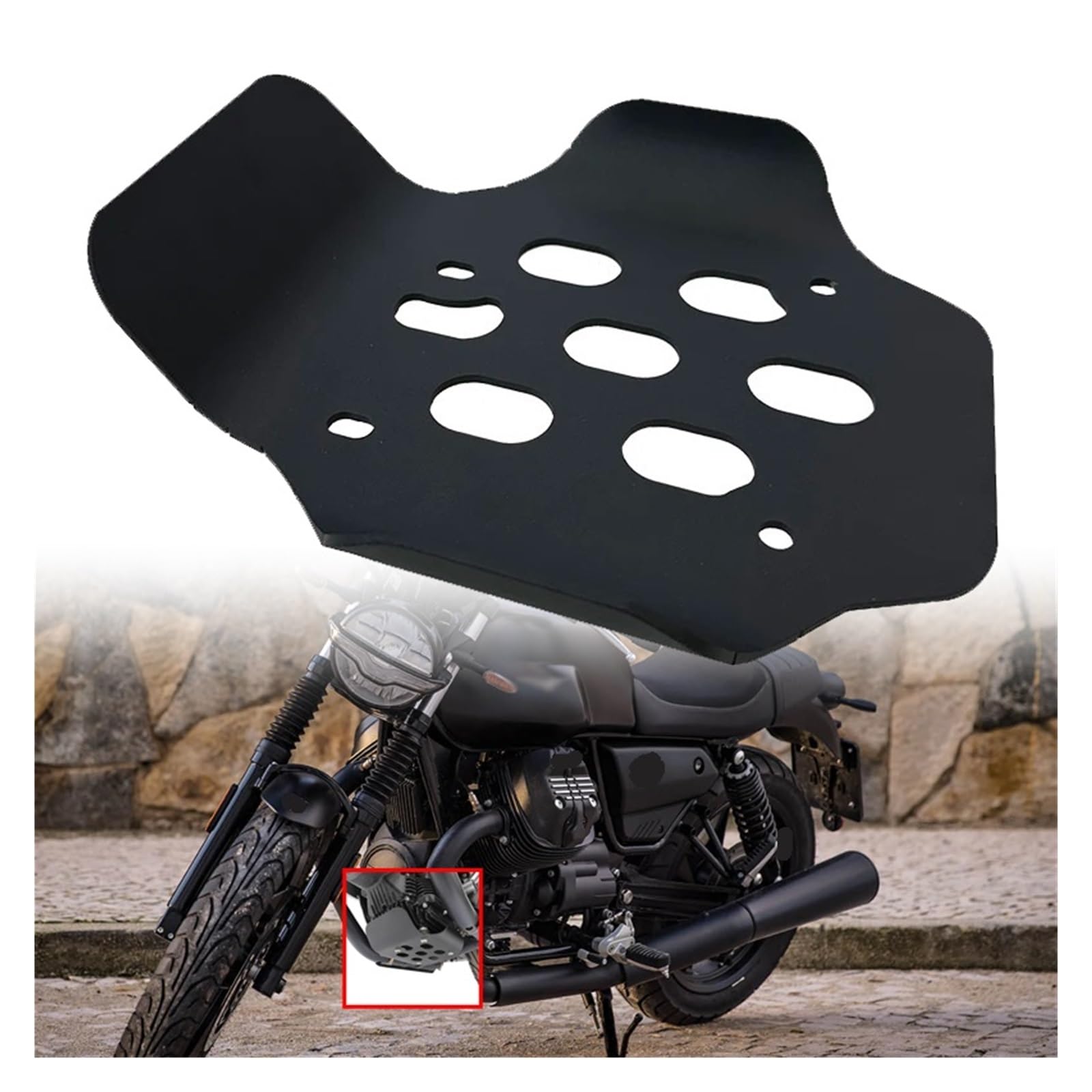 Paracoppa motore moto Misura Per V7 850 Pietra Speciale Per Custom V9 Per Bobber 2020-2024 Copertura Di Protezione Del Motore Telaio Sotto La Piastra Paramotore Accessori