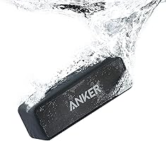 Anker Soundcore 2 (USB Type-C充電 12W Bluetooth 5 スピーカー 24時間連続再生)【完全ワイヤレスステレオ対応/強化された低音 / IPX7防水規格 / デュアルドライバー/マイク内蔵】(ブラック)