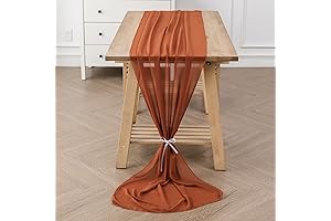 2 Pack Chiffon Table Runners for Romantic Occasions