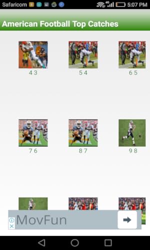 American Football Top Catches