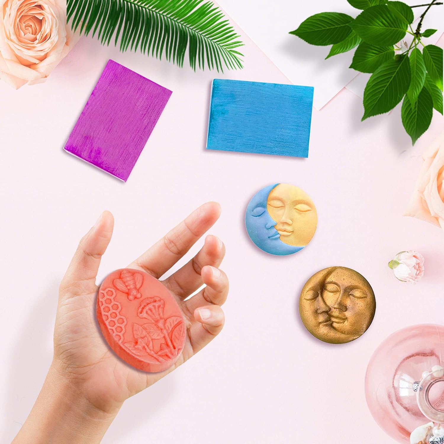 3 Pack Silicone Soap Molds, DIY Soap Molds for Soap Making Handmade Baking Mold for Cake Muffin Loaf Brownie Cornbread Pudding Biscuit Chocolate Ice Cube Tray : Arts, Crafts & Sewing