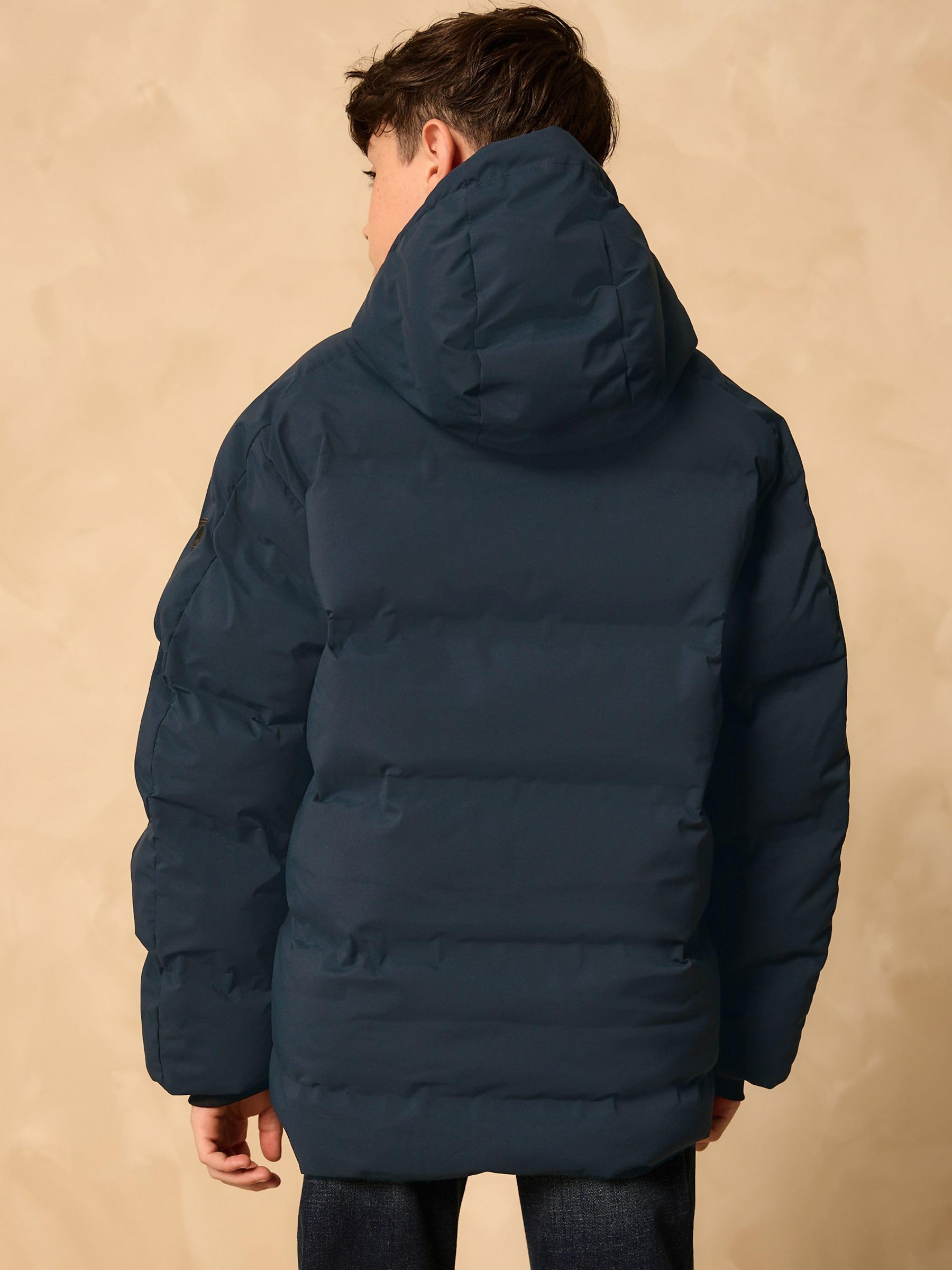 NEXT Niños Abrigo acolchado con forro de micropolar y diseño impermeable