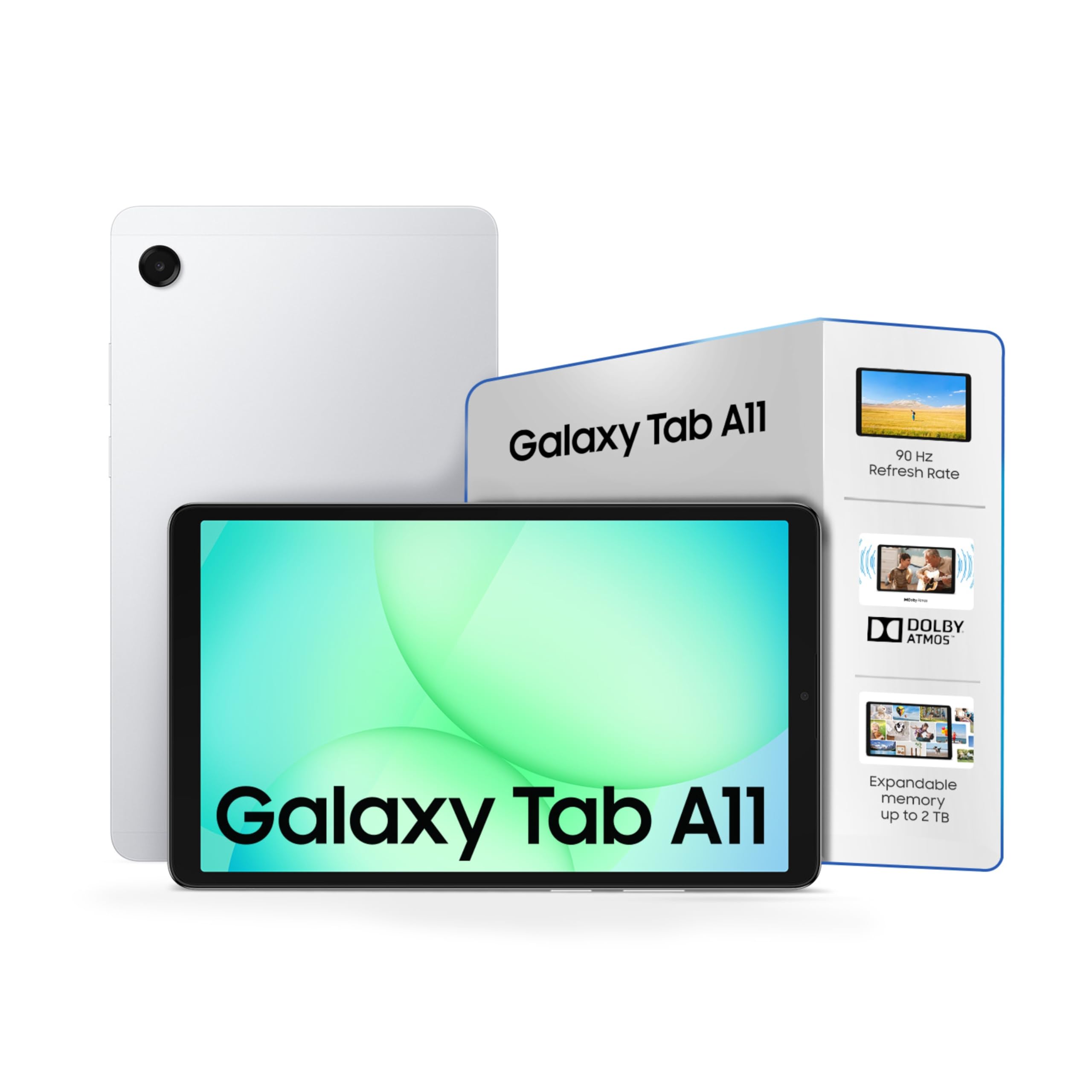 Samsung Galaxy Tab A11, 22.05 cm (8.7 inch) TFT LCD Display, 4 GB RAM, 64 GB Storage, Wi-Fi + 5G Tablet, Silver