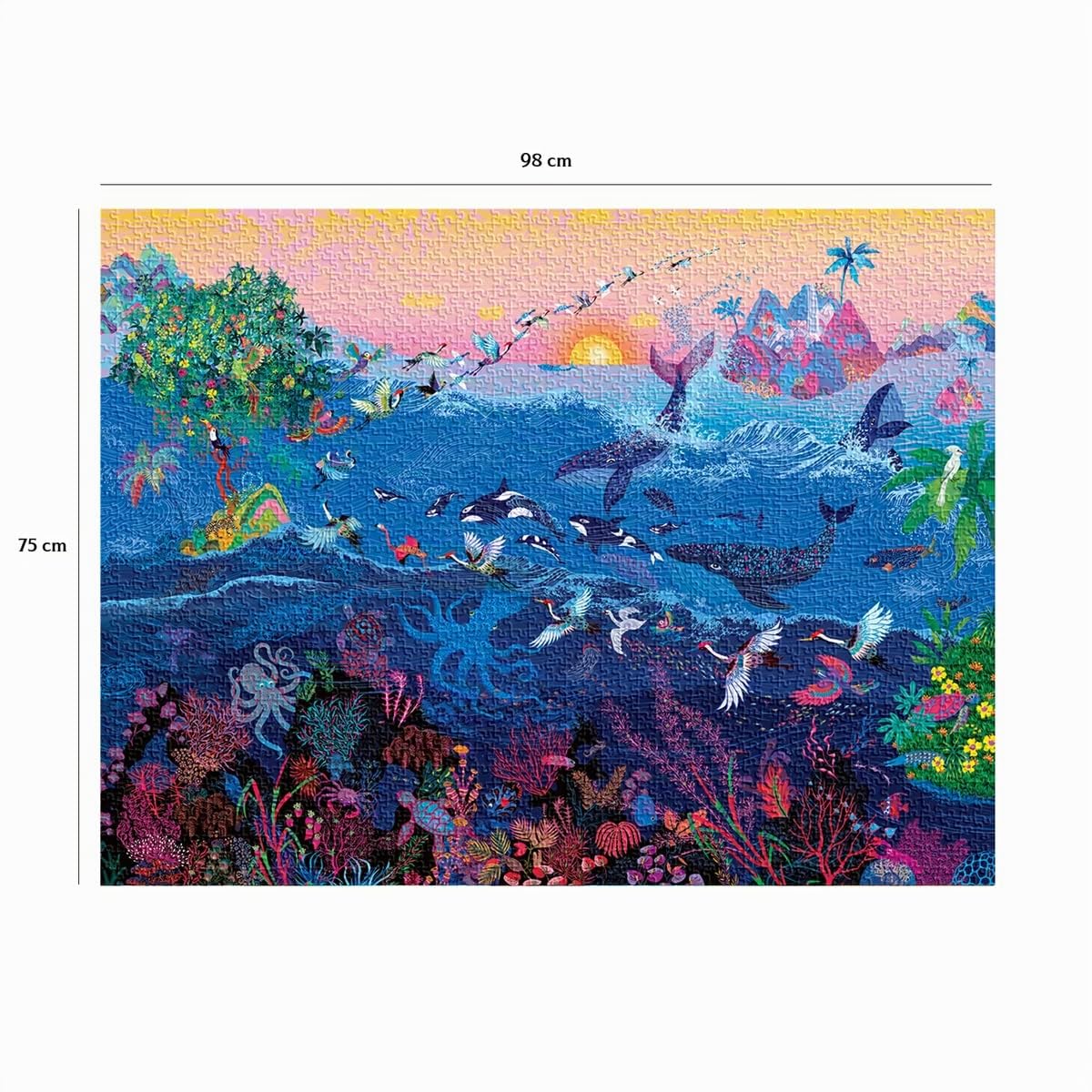 Nathan - Puzzle 2000 pièces - Merveilles de l'océan - Peggy Nille - Adultes et Enfants dès 14 Ans - Puzzle de qualité supérieure - Collection Artiste - 87313