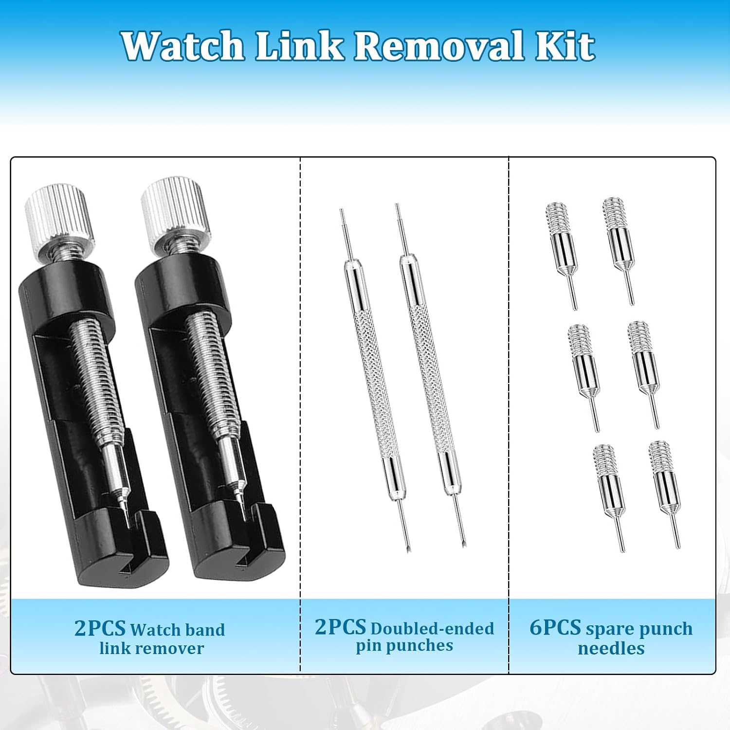 Watch Link Removal Kit 2 Pack Watch Band Repair Tools image 2