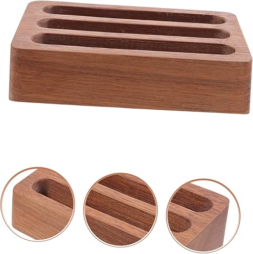 Miniatura 8 de Ciieeo Estuche de madera para tarjetas de visita Soporte de exhibición de negocios, soporte de notas de lugar, soporte de madera, soporte para