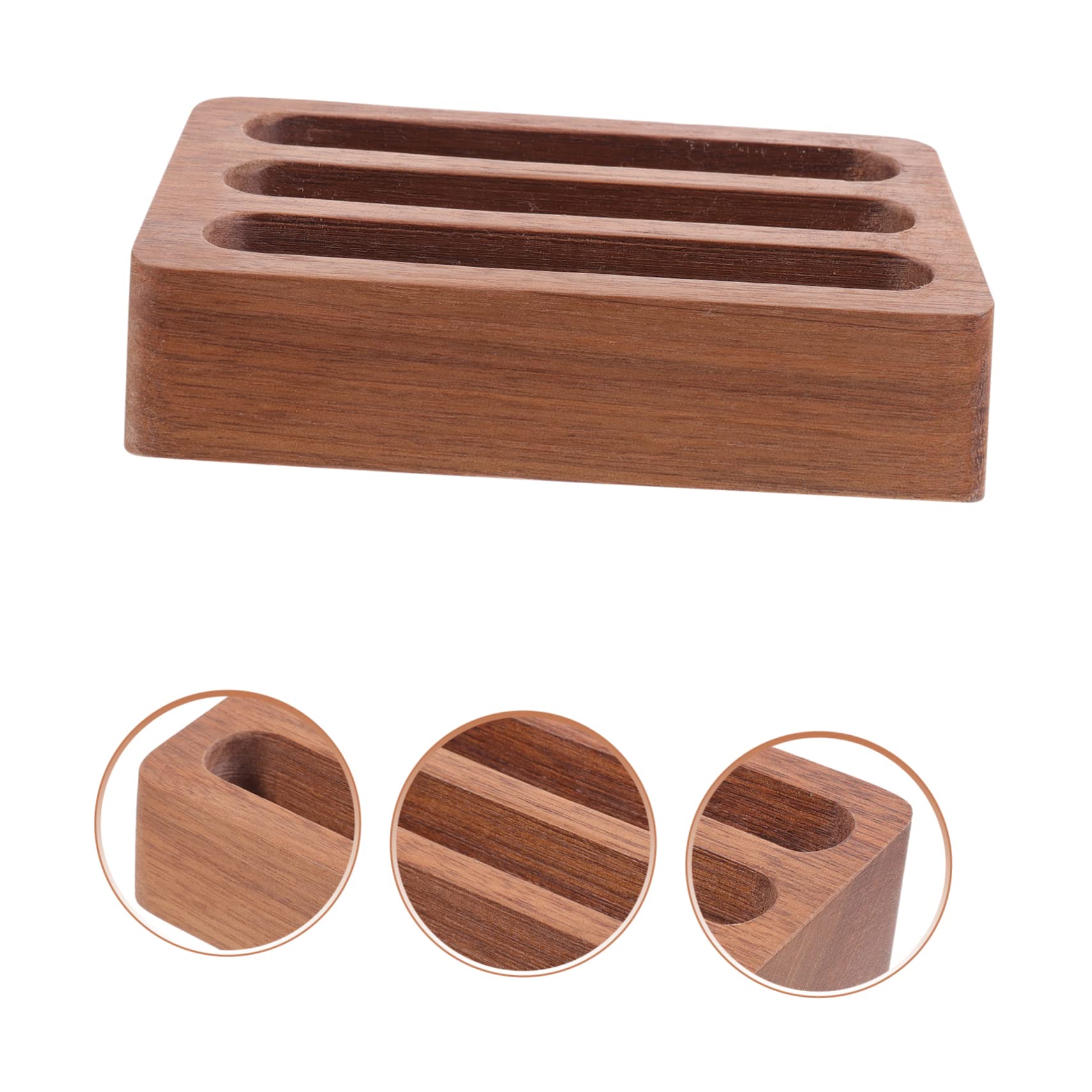 SHINEOFI 3piezas Soporte De Tarjetas De Visita De Madera Elegante y Organizador De Tarjetas De Diseño Práctico Para Escritorio Para Presentaciones Empresariales