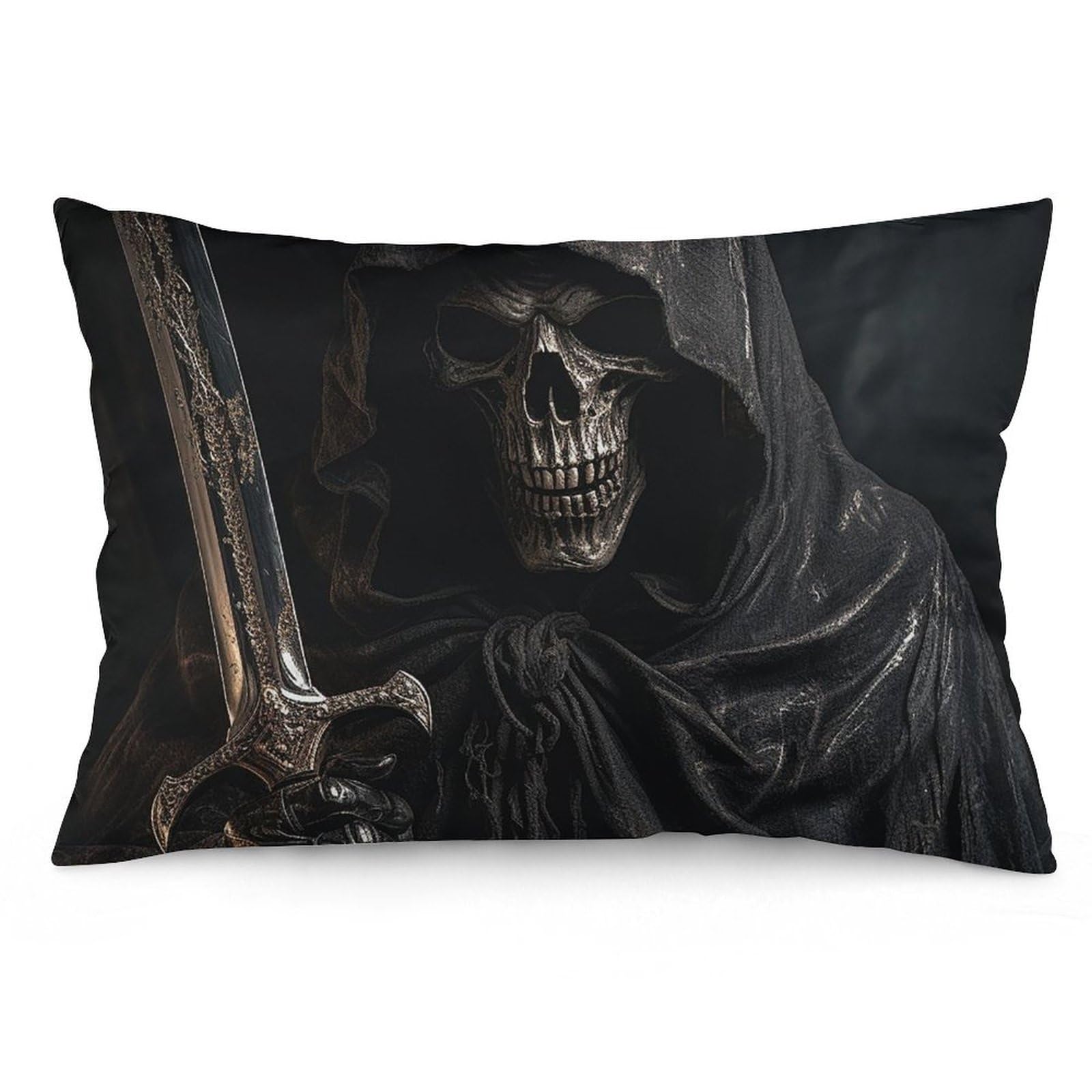 NTVOWPZO 2 Pack Decoration Throw Pillow Covers 12 "x20 Pillowcases Covers Skeleton in Robe Pillowcases Modern Farmhouse Home Decor Sofa Cushions Covers for Couch Bed Living Room