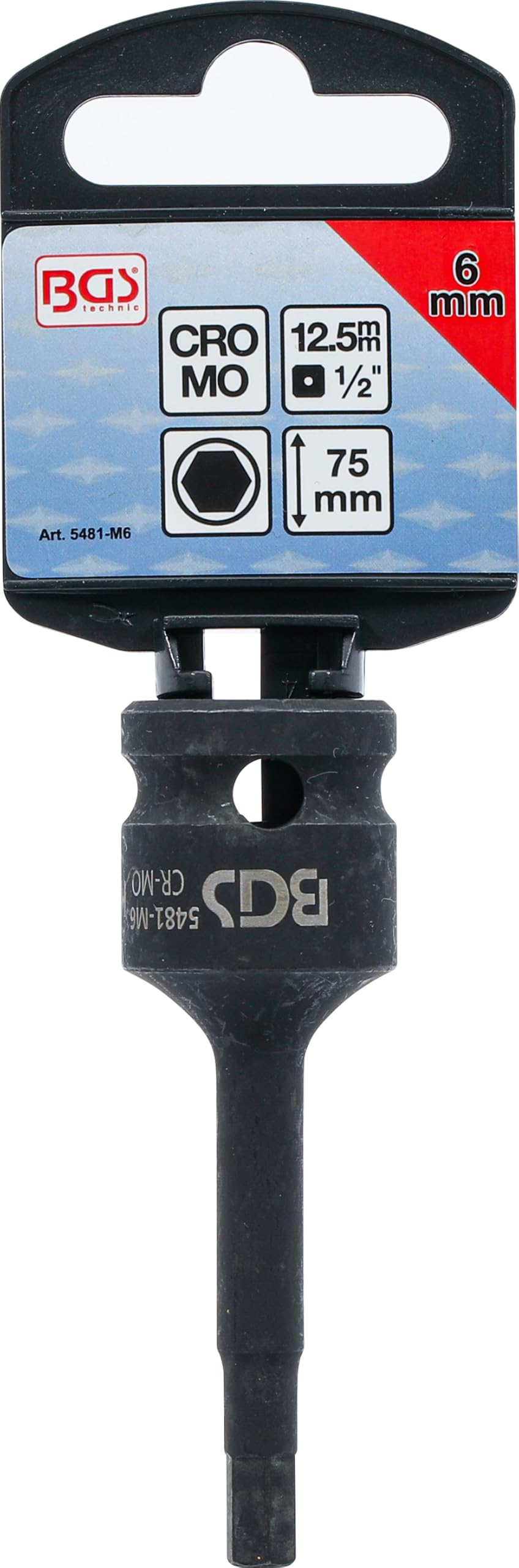 KS Tools 911.0926 Innensechskant-Stecknuss – 1/2 Zoll, 6 Mm, Chrom-Molybdän, Für Maschineneinsatz