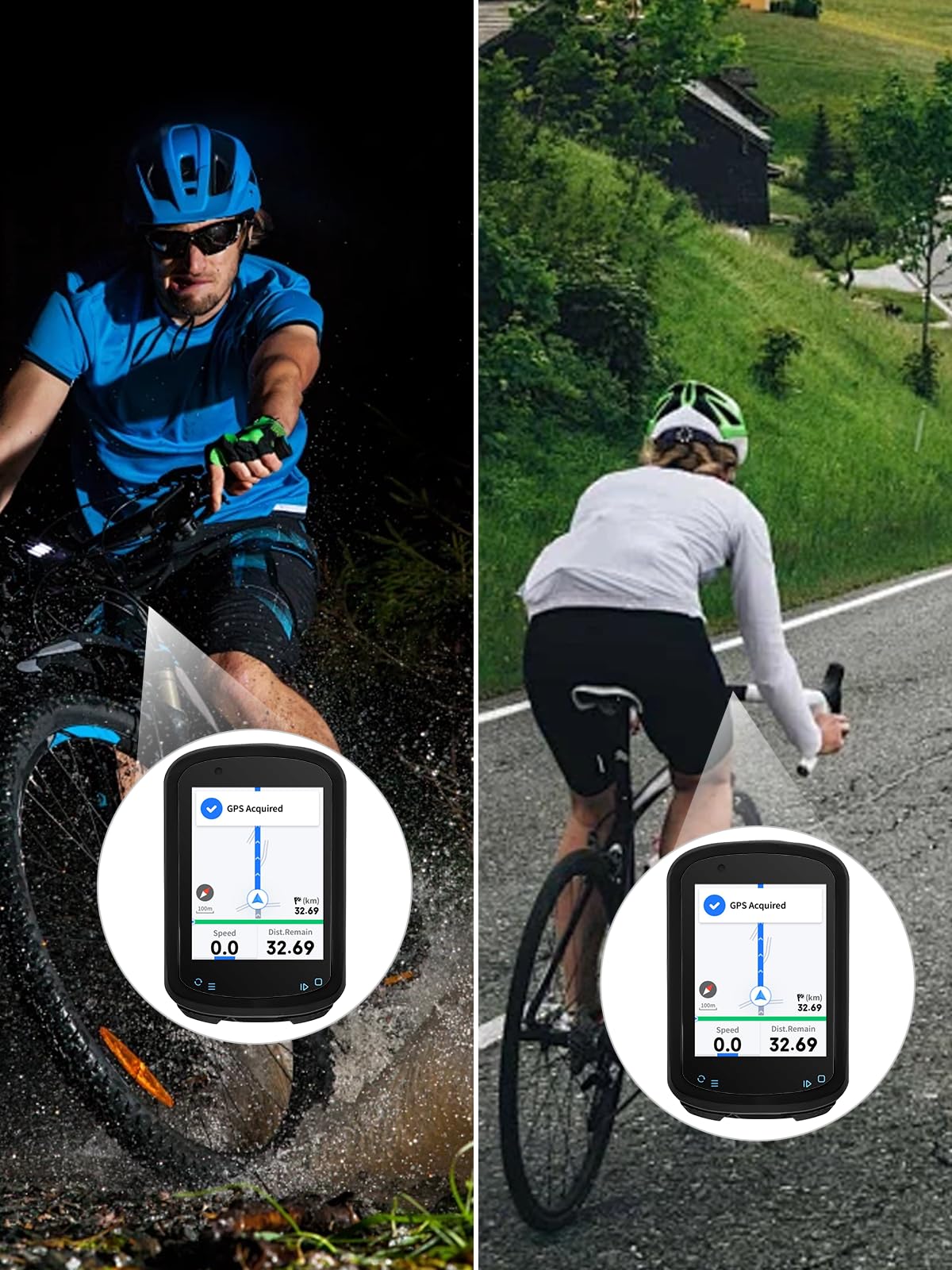Pokrowiec na komputer rowerowy Geoid CC600 GPS, silikonowe etui ochronne z miękkim ochraniaczem ekranu - odporne na wstrząsy, przyjazne dla skóry i wodoodporne dla zwiększonej trwałości, czarny