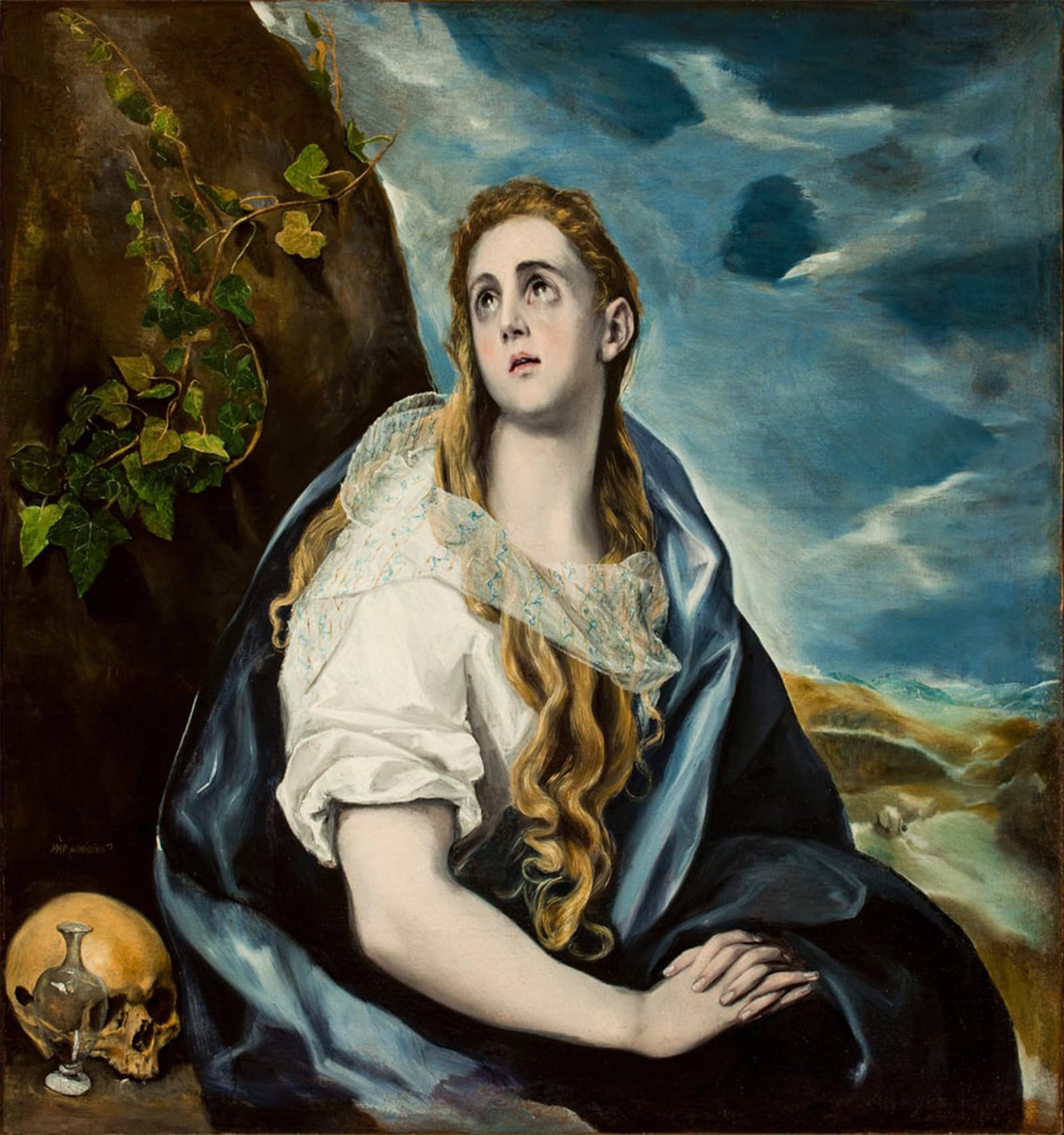 SERENDIPITP Aesthetic Poster Photo Wall Print Retro Picture the Repentant Magdalene by El Greco Modern Wall Artwork for Home Decor 60x90cm
