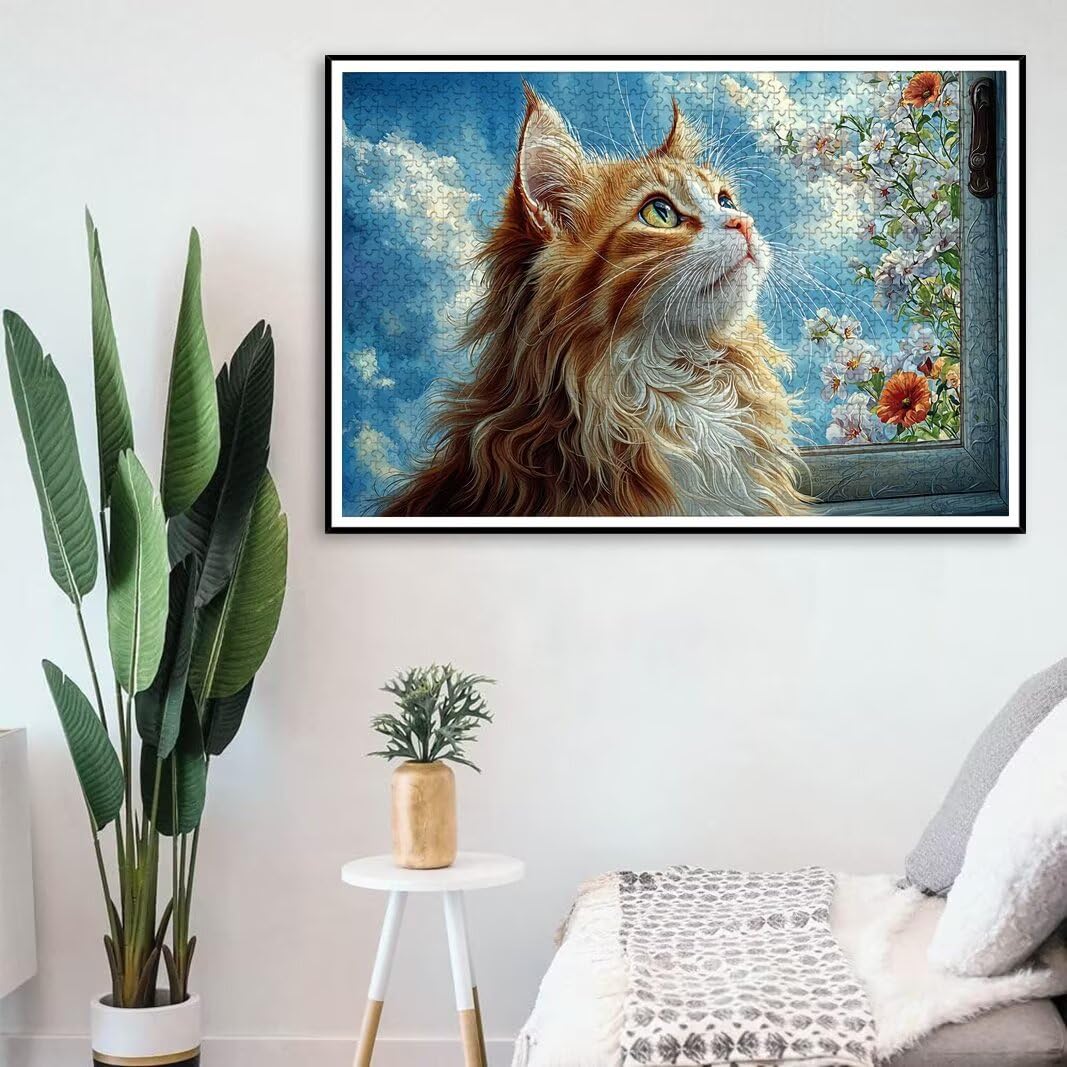Puzzle Gatto, Puzzle 2000 Pezzi Adulti per Decor, Regalo Donna/Uomo -8690
