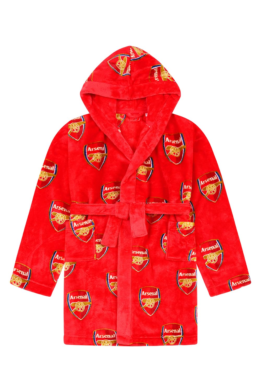 Arsenal F.C. Accappatoio ufficiale in pile con cappuccio per bambini