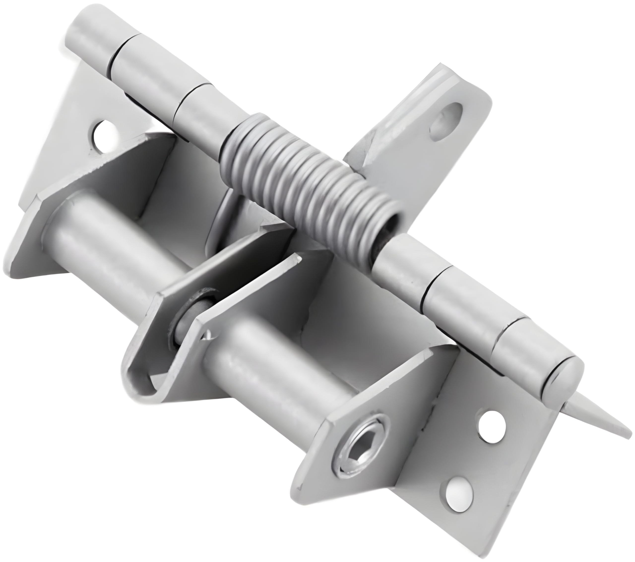 Boniry Automatic Self-Closing Hinge Heavy Duty Cabinet Hinges Room Door Hinge for Interior Doors Wooden Door 2 Pcs (Silver)