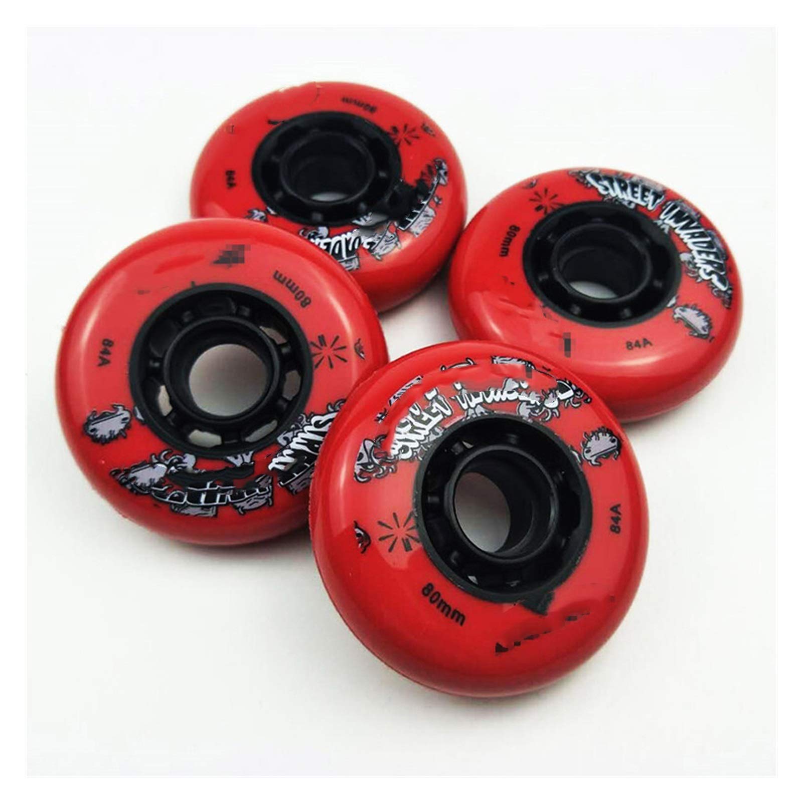 Skateboard-Räder, Rollschuh-Räder 84A Skating-Rad 80 76 72MM Reifen für Roller-Inline-Skates-Rad